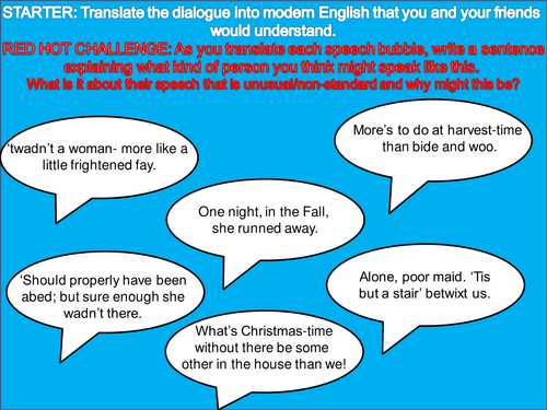 AQA New Spec Relationships cluster: Mew The Farmer's Bride
