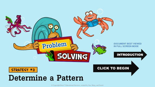 Math Problem Solving Strategies - Determine a Pattern