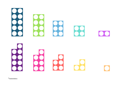 Selection of Numicon style resources - number line, matching, odd/even
