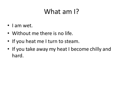 States of matter complete lesson KS3