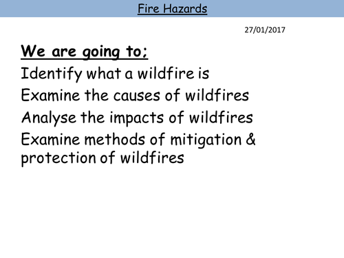Wildfire Hazards