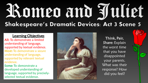 Romeo and Juliet: Shakespeare's Dramatic Devices