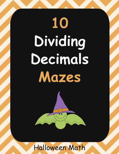 Halloween Math: Dividing Decimals Maze