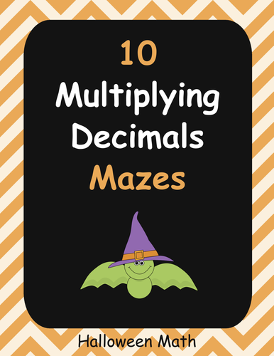 Halloween Math: Multiplying Decimals Maze