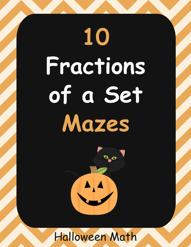 Halloween Math: Fractions of a Set Maze