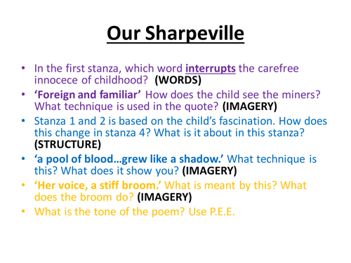 Our Sharpeville Conflict poetry