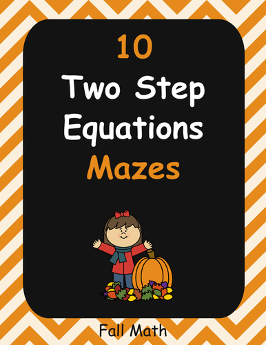 Fall Math: Two Step Equations Maze