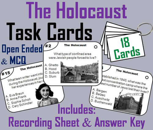 Holocaust Task Cards