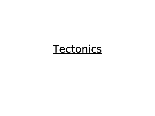 Edexcel Tectonics Revision Lesson