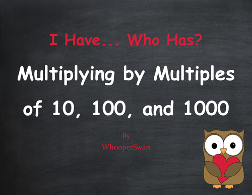 Valentine's Day Math: Multiplying by Multiples of 10, 100, and 1000