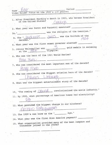 video-guide-focus-on-the-1920s-student-worksheet-key-teaching-resources