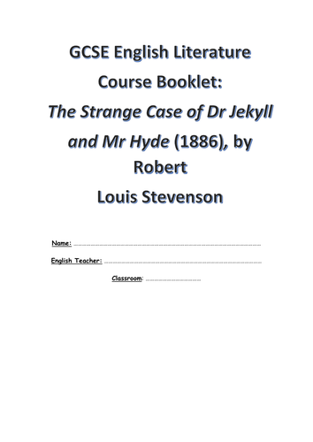 GCSE English Literature Dr Jekyll and Mr Hyde Revision Booklet