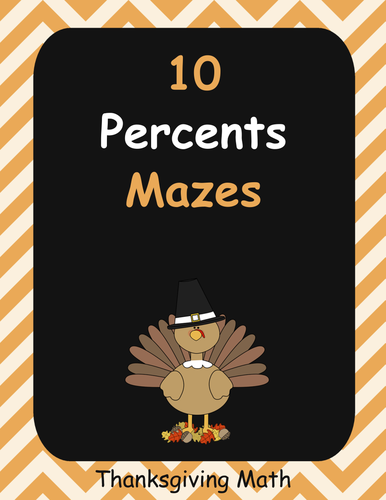 Thanksgiving Math: Percents Maze