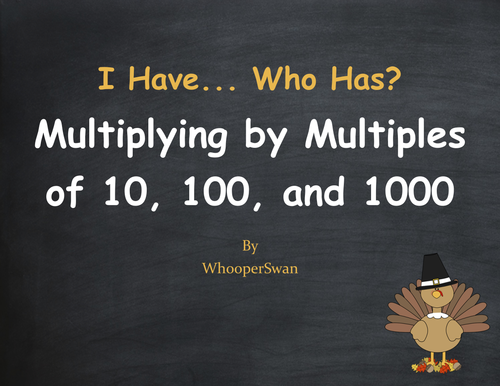 Thanksgiving Math: Multiplying by Multiples of 10, 100, and 1000