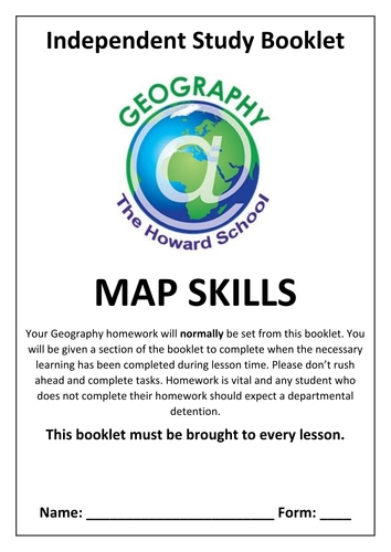 geography homework booklet
