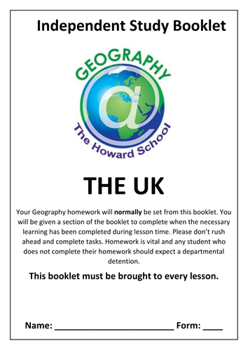 KS3 UK Homework Booklet