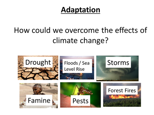 Reducing impacts of climate change NEW AQA Geography GCSE Spec