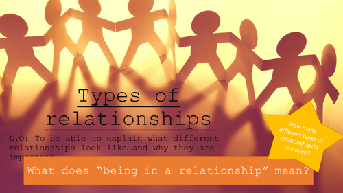 Types of Relationship (Yr 7 SRE)