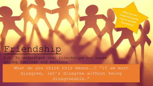 Friendship (Yr 7 SRE)