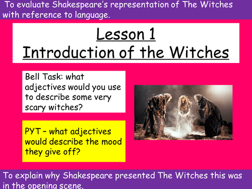 Macbeth Witches lessons x3