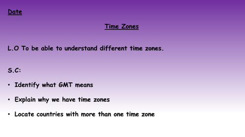 Time Zones (KS2 Lesson)