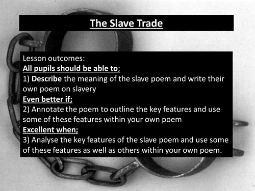 Slavery poetry