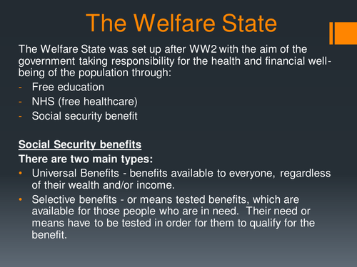 The Welfare State