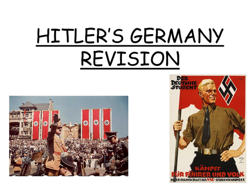 Hitler's Germany 2/3 revision lessons - AQA 9147 History B GCSE
