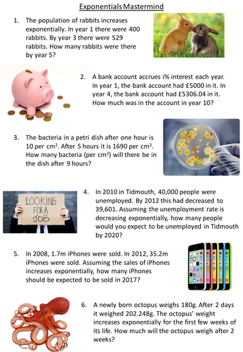 Exponential Growth/Decay - NEW GCSE