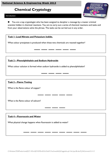 Chemical Reactions Circus