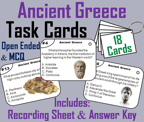 Ancient Greece Task Cards
