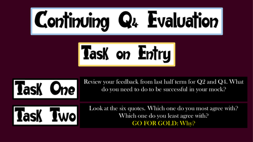 AQA English Language Paper 1 Q2 and Q4 Language Analysis and Evaluation Good Will Hunting Monologue