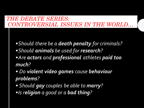 Death Penalty Debate for PSHEE/Relgious Studies - Suitable for KS3/4/5