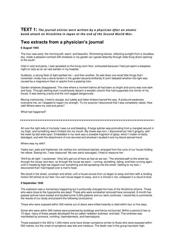 Comparison question 20th and 21st Century Non-Fiction