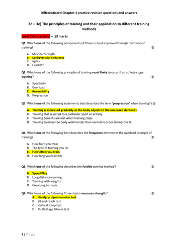 Ocr Methods Of Training A3 Posters Perfect For Revision