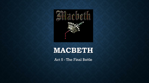 Full Scheme of work for Shakespeare's Macbeth - 9-1 new OCR GCSE style English Literature
