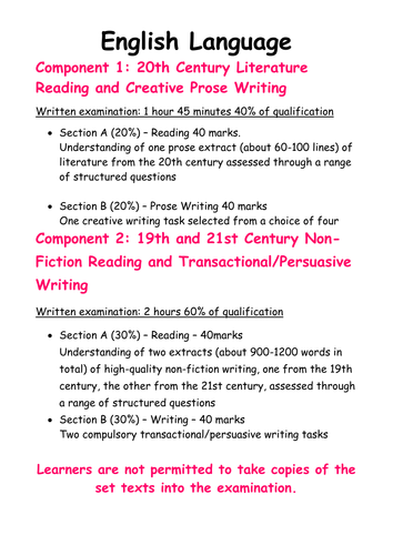 GCSE English Language WJEC 2017