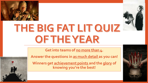 Literaure quiz for new AQA 9-1