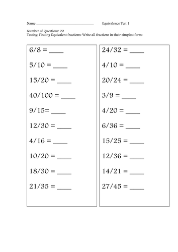 Fractions, Decimals And Percentages Revision Worksheets/Tests | Teaching Resources