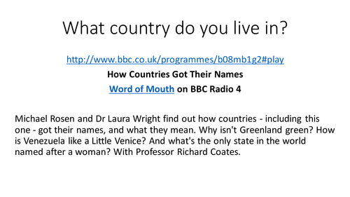 What country do you live in? British Values.