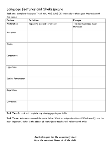 intro-to-language-features-and-shakespeare-worksheet-teaching-resources