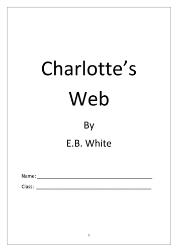 Charlotte's Web Activity Booklet