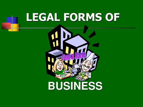 Legal forms of Business - Full version