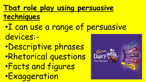 Persuasive adverts - Chocolate bars