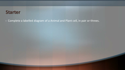 Cells to Organ Sytem lesson