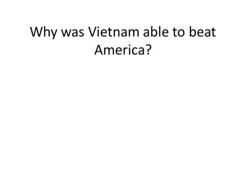 How America lost the Vietnam War