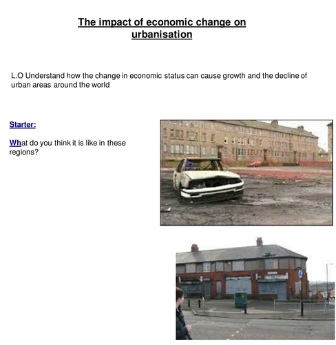 Economic change and migration (Edexcel B 9-1)