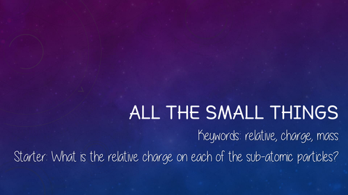 Atomic Size & Charge