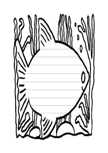 Shape-lined and unlined A4 paper