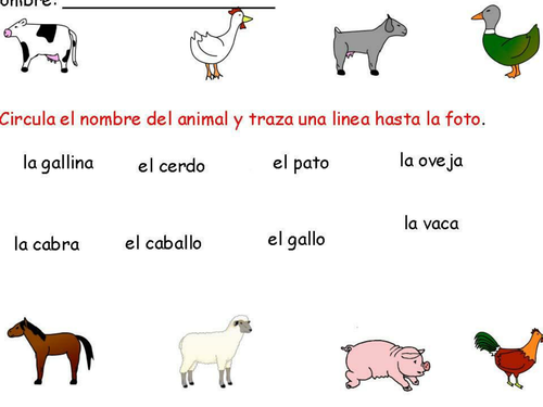 Animales de la Granja/Farm Animals FLES